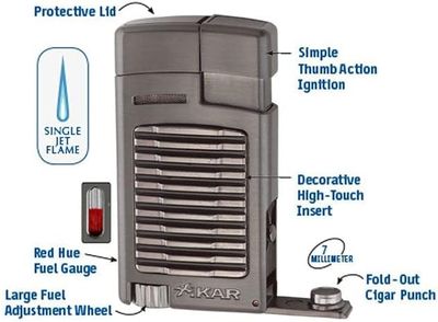 Xikar Accendisigari Forte Gun Metal 523G2