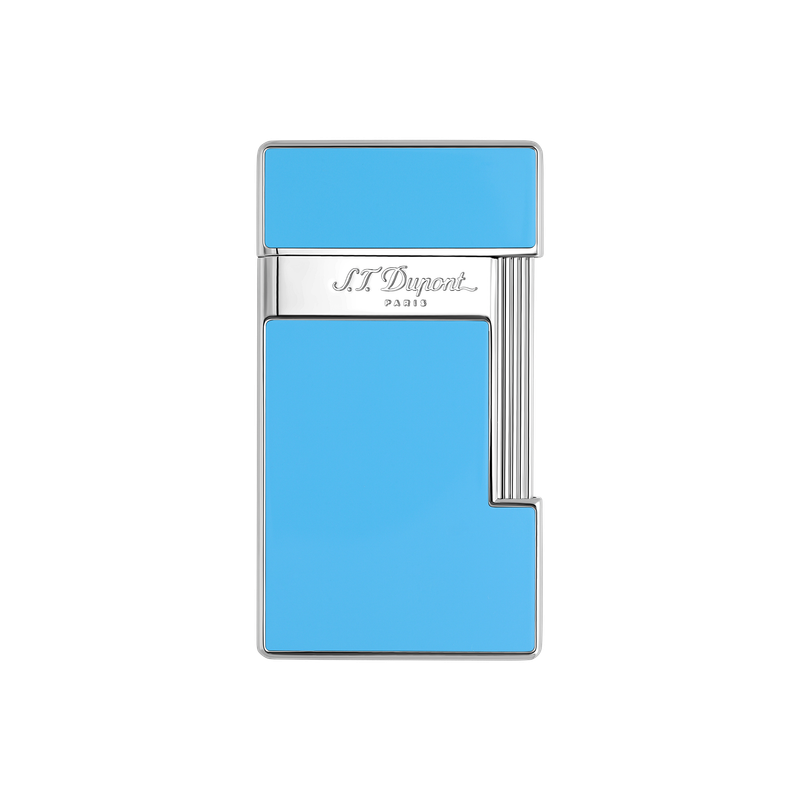 S.T. Dupont Accendino BQ Slimmy Blu Turchese Laccato/Cromato 028007