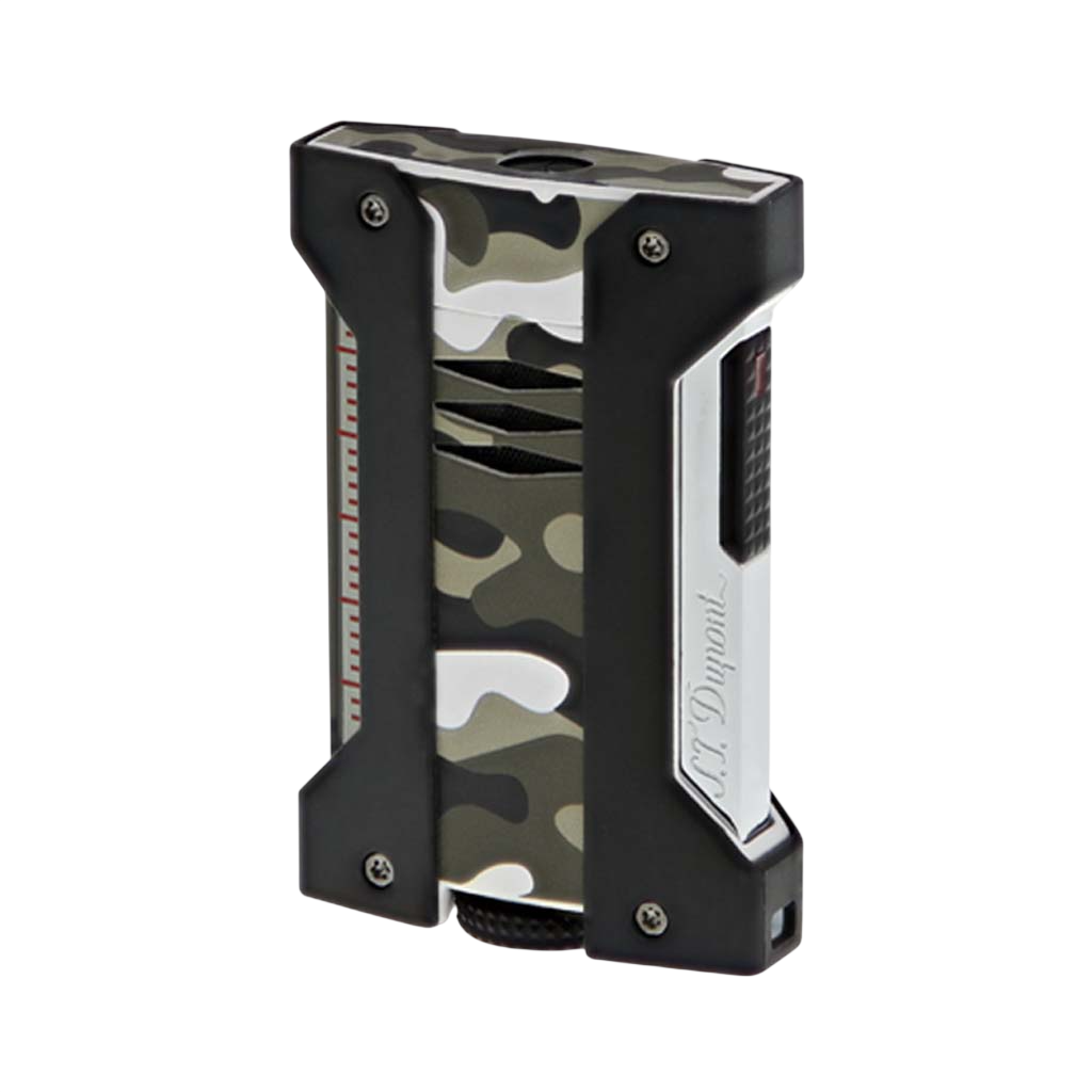 Accendino Design Militare S.T. Dupont Defi Extreme Camouflage Grigio Modello 021410 Accendino Design Militare S.T. Dupont Defi Extreme Camouflage Grigio Modello 021410