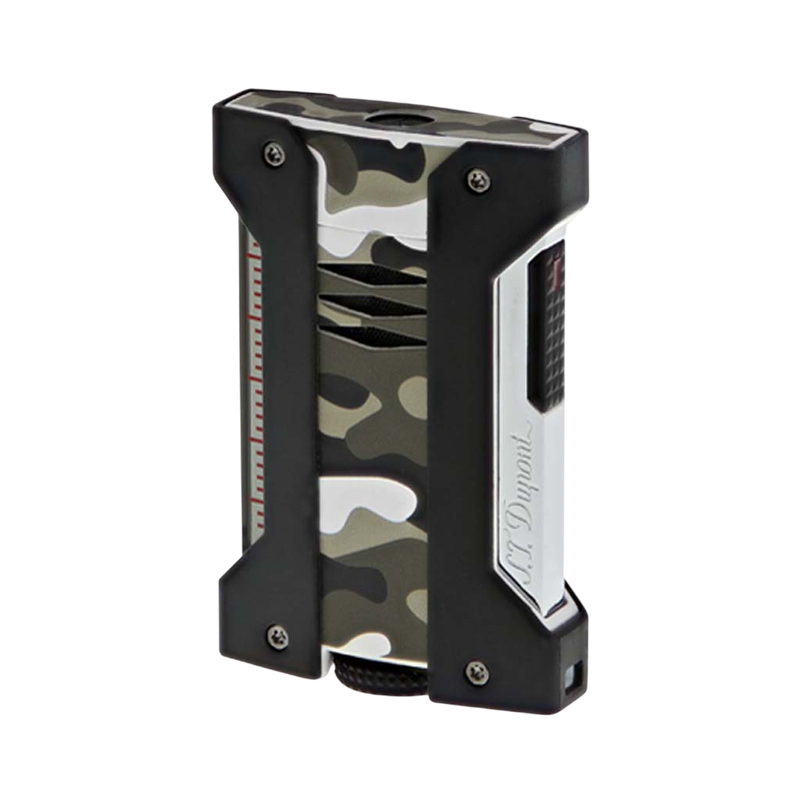 Accendino Design Militare S.T. Dupont Defi Extreme Camouflage Grigio Modello 021410