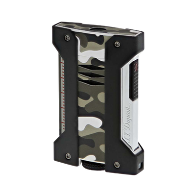 Accendino Design Militare S.T. Dupont Defi Extreme Camouflage Grigio Modello 021410 Accendino Design Militare S.T. Dupont Defi Extreme Camouflage Grigio Modello 021410