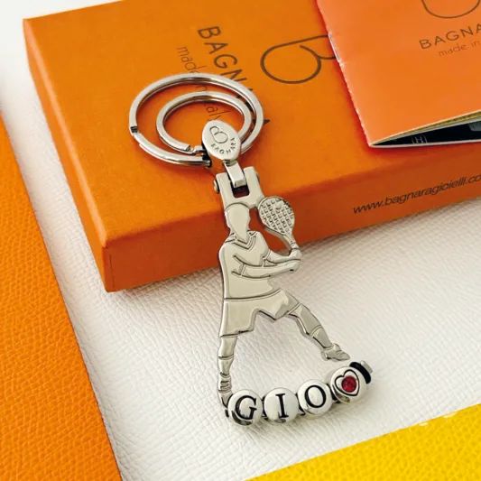 Bagnara Portachiavi Tennis Matrioska Personalizzabile 1593