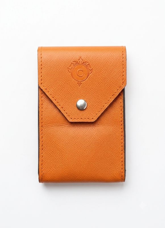 Cartujano Portapacchetto Slim Arancione Saffiano Cartujano Portapacchetto Slim Arancione Saffiano