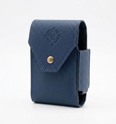Cartujano Porta Pacchetto Classico Con Porta Accendino Blu