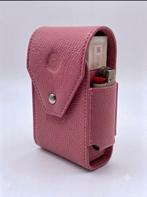 Cartujano Porta Pacchetto Lungo Con Porta Accendino Rosa