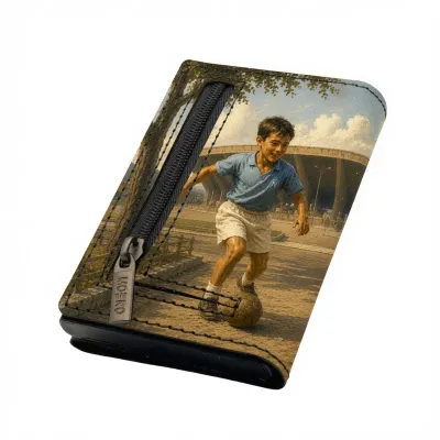 Portafoglio • Moero • Pro Napoli Centenary • Limited Edition • Protezione RFID per carte Contactless • in Vera Pelle • Contiene fino a 9 Carte