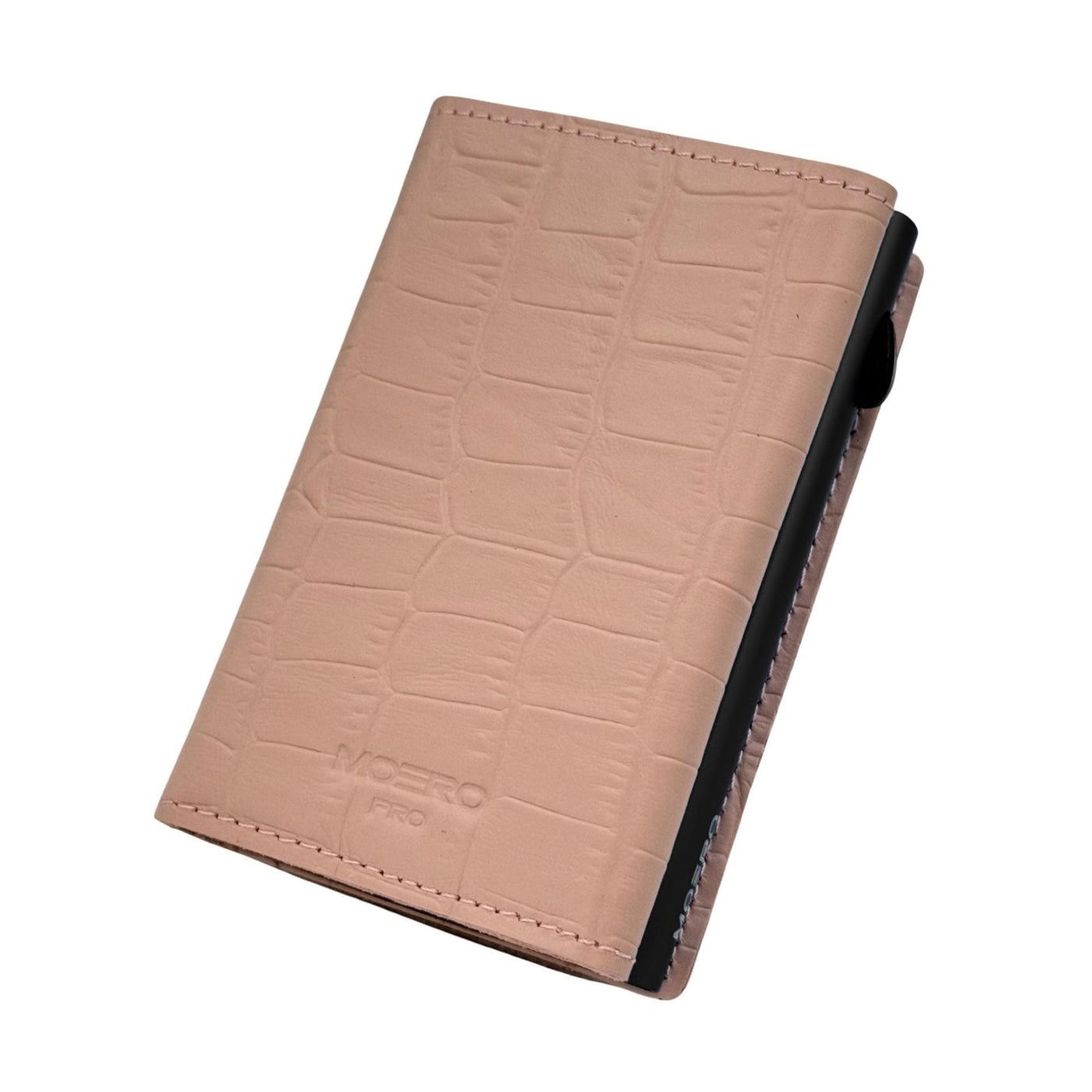 Portafoglio • Moero • Pro Croco Pink Rosa • Protezione RFID per carte Contactless