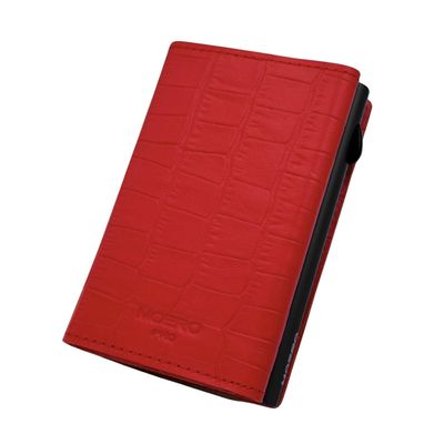 Portafoglio • Moero • Pro Croco Red Rosso • Protezione RFID per carte Contactless