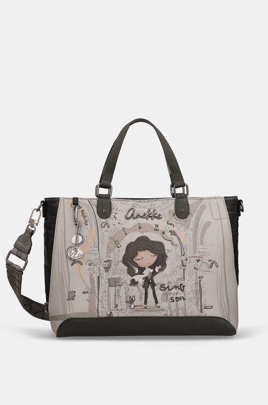 Anekke Borsa Quadrata con Manico corto e Tracolla Orchestra