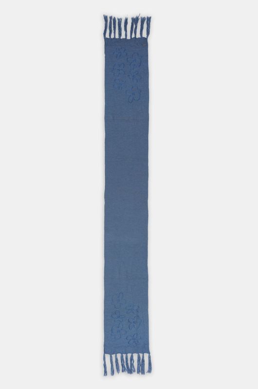 Anekke Sciarpa Blu con dettaglio Floreale