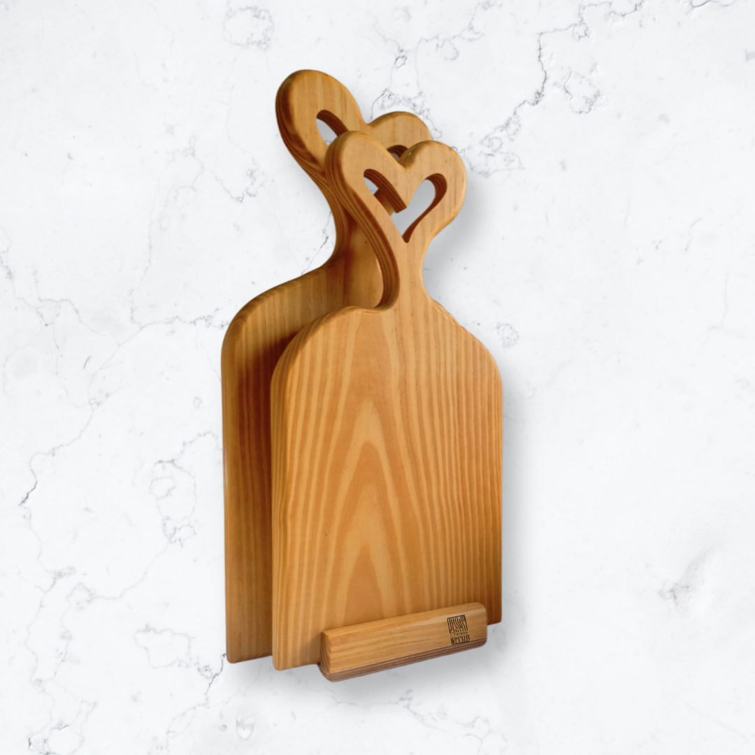 Heart  Set Cutting and Serving Board