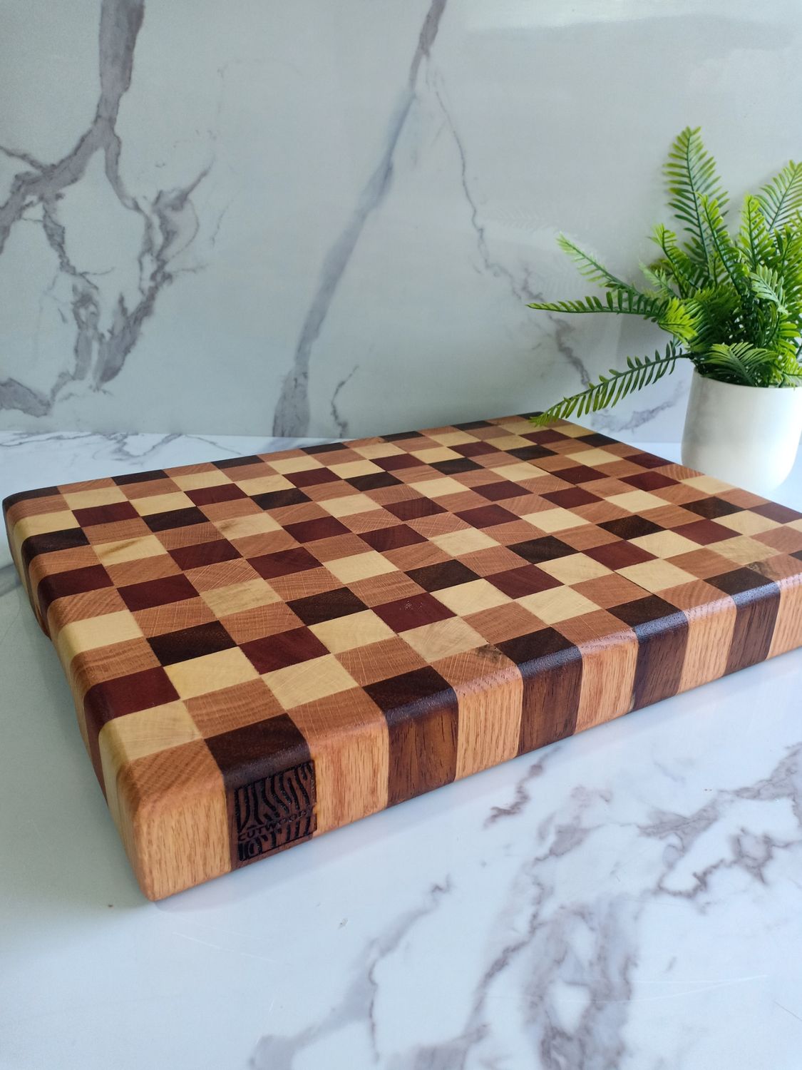 End-Grain MultiColor Cutting Board