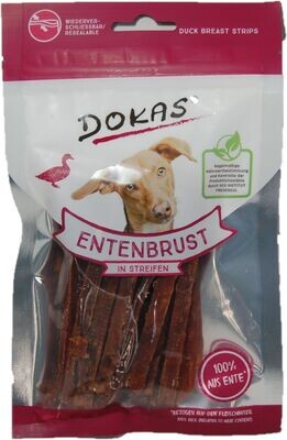 Dokas Dog Hundesnack Entenbrust in Streifen 70 g Dokas Dog Hundesnack Entenbrust in Streifen 70 g