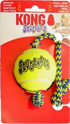 KONG SqueakAir Hundespielzeug Ball Medium mit Seil KONG SqueakAir Hundespielzeug Ball Medium mit Seil