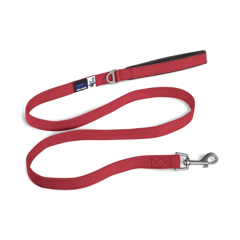 Curli Basic Leine Nylon 140 x 2cm Rot (L) Curli Basic Leine Nylon 140 x 2cm Rot (L)
