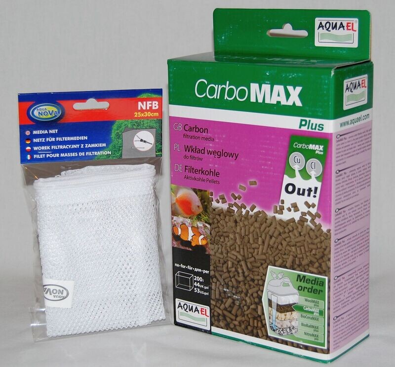 Aquael CarboMax PLUS Filterkohle Aktivkohle Pellets 1 Liter (Alte Aufmachung) Aquael CarboMax PLUS Filterkohle Aktivkohle Pellets 1 Liter (Alte Aufmachung)