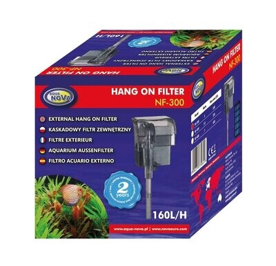 Aqua Nova Hang-On-Außenfilter NF-300 (160 L / h) Aqua Nova Hang-On-Außenfilter NF-300 (160 L / h)
