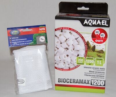 Aquael BIOCERAMAX 1200 ULTRA PRO Filterkeramik 1 Liter Aquael BIOCERAMAX 1200 ULTRA PRO Filterkeramik 1 Liter