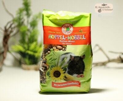 Hoppel-Mobbel Ratten-Menü Alleinfutter für Ratten 600 g Hoppel-Mobbel Ratten-Menü Alleinfutter für Ratten 600 g