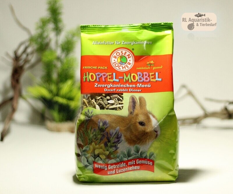 Hoppel-Mobbel Zwergkaninchen-Menü Alleinfutter für Zwergkaninchen 800 g Hoppel-Mobbel Zwergkaninchen-Menü Alleinfutter für Zwergkaninchen 800 g