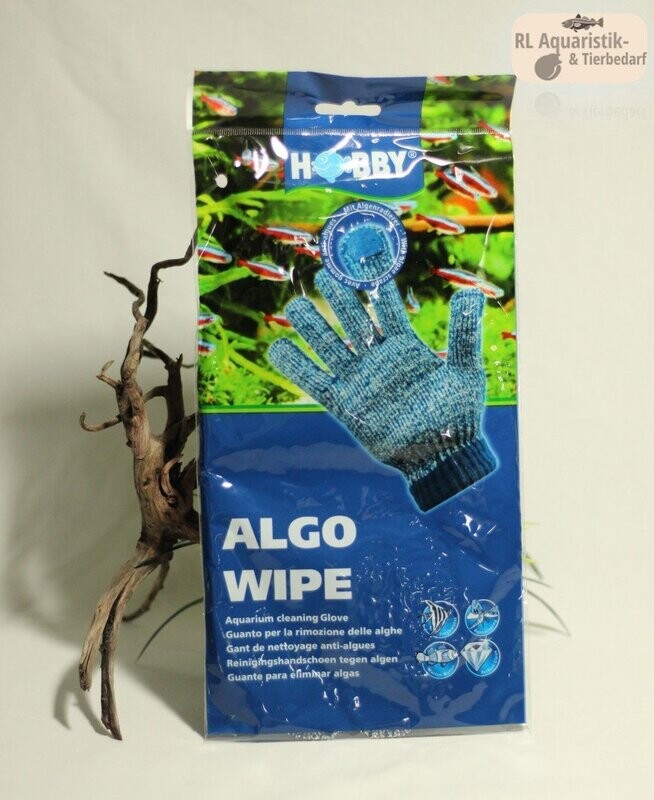 Hobby Algo Wipe Reinigungshandschuh für Aquarienscheiben und Deko Hobby Algo Wipe Reinigungshandschuh für Aquarienscheiben und Deko