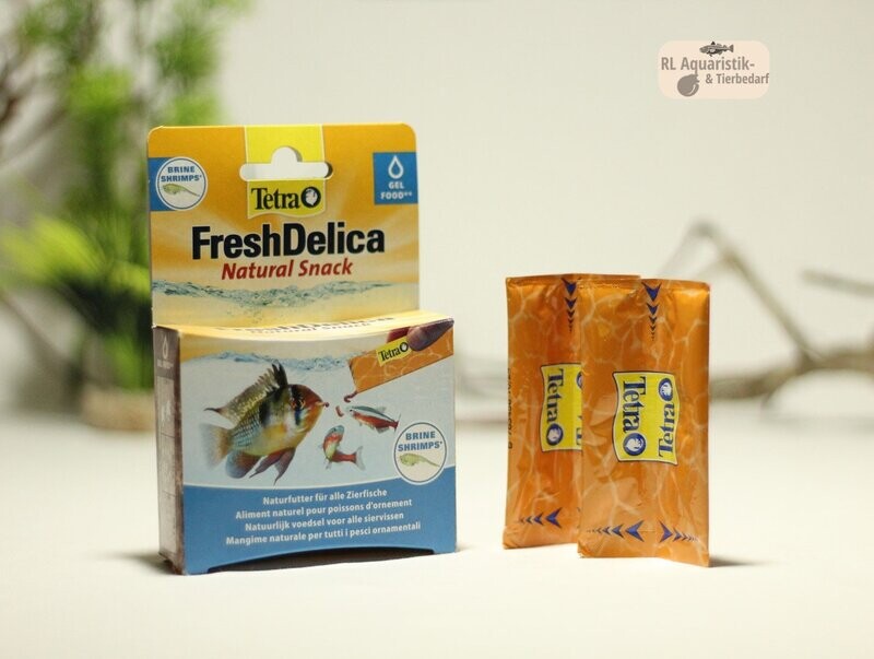 FreshDelica Fischfutter nährstoffreiches Gelfutter FreshDelica Fischfutter nährstoffreiches Gelfutter "Brine Shrimps" 48 g (16 x 3g)