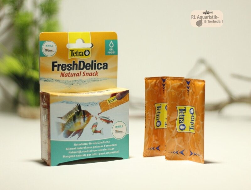 FreshDelica Fischfutter nährstoffreiches Gelfutter FreshDelica Fischfutter nährstoffreiches Gelfutter "Krill" 48 g (16 x 3g)