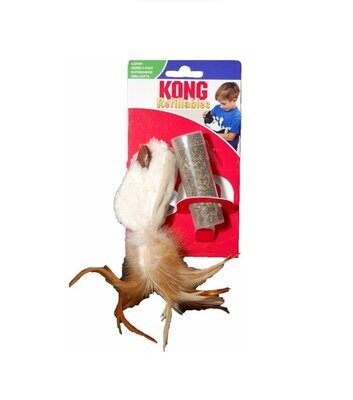 KONG Cat Refillables / Wiederbefüllbares Katzenspielzeug Mouse mit Federn KONG Cat Refillables / Wiederbefüllbares Katzenspielzeug Mouse mit Federn