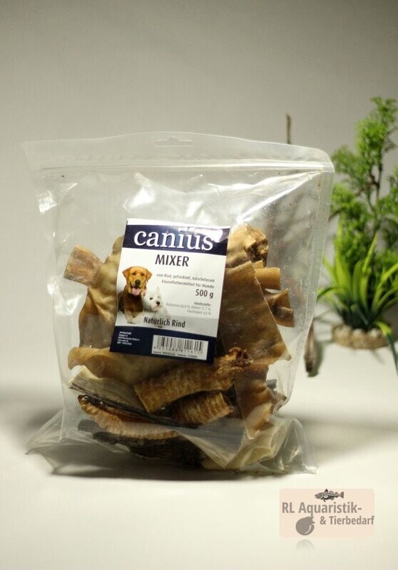Canius Mixer Hundesnack gemischt vom Rind getr. 500 g Canius Mixer Hundesnack gemischt vom Rind getr. 500 g