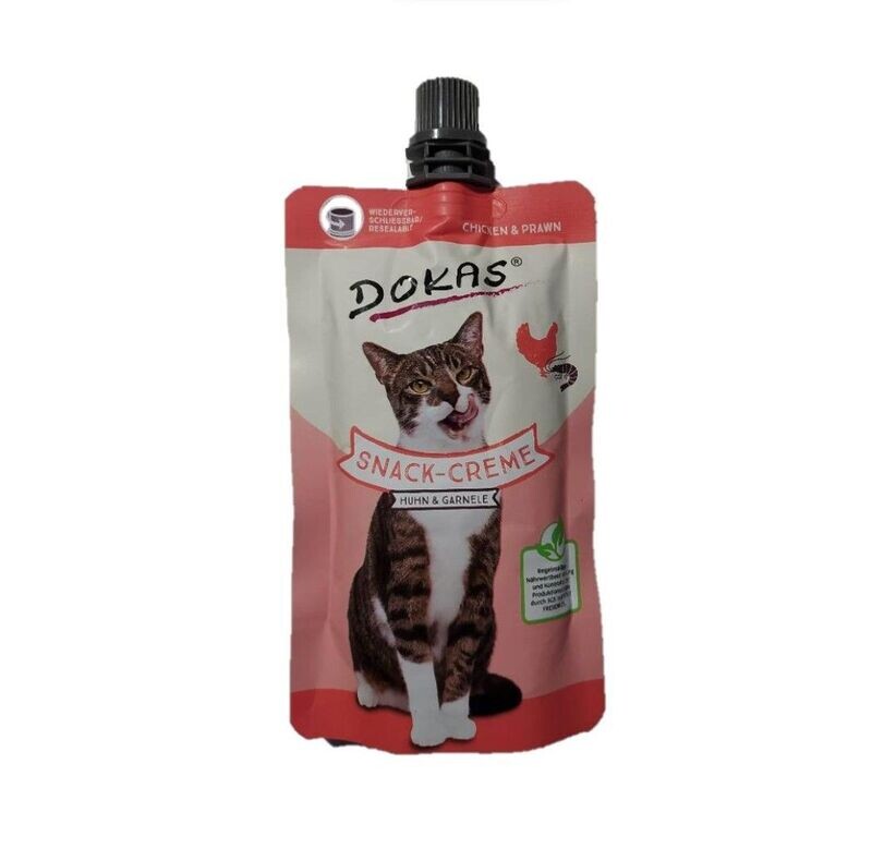 Dokas Cat Snack-Creme Huhn & Garnele 90 g Dokas Cat Snack-Creme Huhn & Garnele 90 g