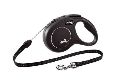 Flexi NEW CLASSIC Seil-Roll-Leine Hundeleine S (max. 12 Kg) 8 Meter Schwarz Flexi NEW CLASSIC Seil-Roll-Leine Hundeleine S (max. 12 Kg) 8 Meter Schwarz