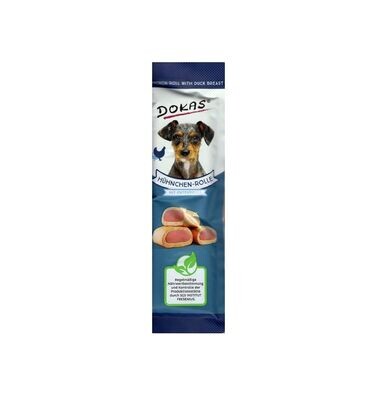 Dokas Dog Hundesnack Hühnchen-Rolle mit Ente 32 x 10g Dokas Dog Hundesnack Hühnchen-Rolle mit Ente 32 x 10g