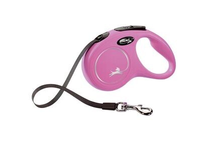 Flexi NEW CLASSIC Seil-Roll-Leine Hundeleine S (max. 12 Kg) 5 Meter Pink Flexi NEW CLASSIC Seil-Roll-Leine Hundeleine S (max. 12 Kg) 5 Meter Pink