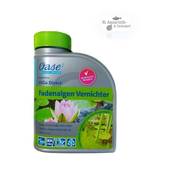 Oase AlGo Direct Fadenalgen Vernichter für den Teich / Gartenteich 500ml Oase AlGo Direct Fadenalgen Vernichter für den Teich / Gartenteich 500ml