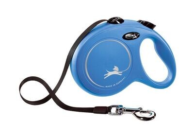 Flexi NEW CLASSIC Gurt-Roll-Leine Hundeleine L (max. 50 Kg) 5 Meter Flexi NEW CLASSIC Gurt-Roll-Leine Hundeleine L (max. 50 Kg) 5 Meter "Blau"