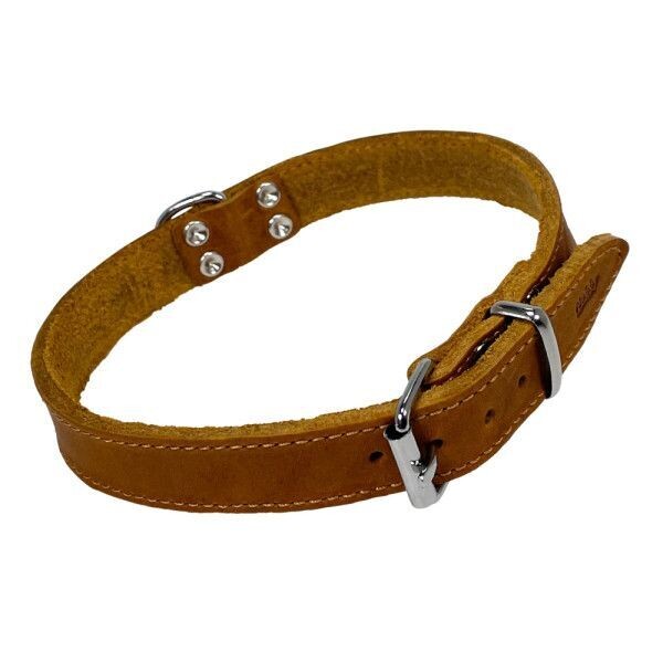 Nobby Lederhalsband Nobby Lederhalsband "Tabil" Farbe "Cognac" Gr. M-L 50 cm (41-46 cm), 20 mm