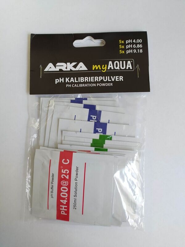 ARKA myAQUA® pH-Kalibrierpulver zur Kalibrierung von pH-Messgeräten 3 x 5 Beutel ARKA myAQUA® pH-Kalibrierpulver zur Kalibrierung von pH-Messgeräten 3 x 5 Beutel