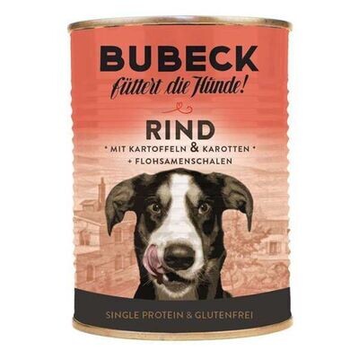 6 x BUBECK Hundefutter Rindfleisch mit Kartoffeln & Karotten 400g (Single Protein) 6 x BUBECK Hundefutter Rindfleisch mit Kartoffeln & Karotten 400g (Single Protein)
