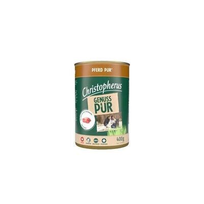 6 x Christopherus Pferd PUR Nassfutter für Hunde 400 g Dose 6 x Christopherus Pferd PUR Nassfutter für Hunde 400 g Dose