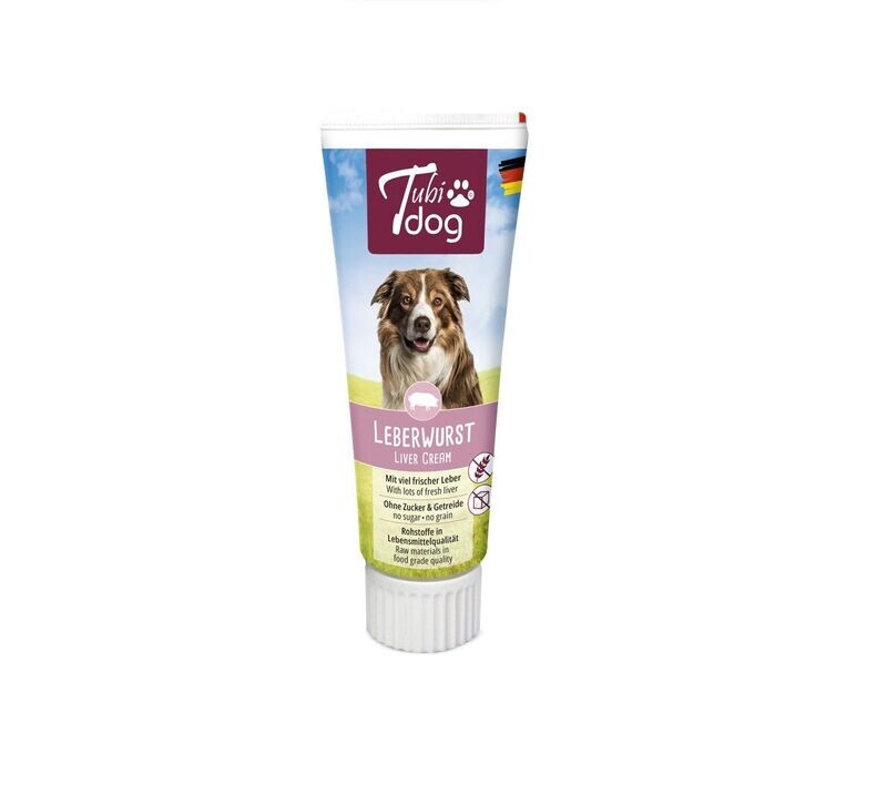 TubiDog Hundesnack Delikatess Leberwurst in der Tube 75g TubiDog Hundesnack Delikatess Leberwurst in der Tube 75g
