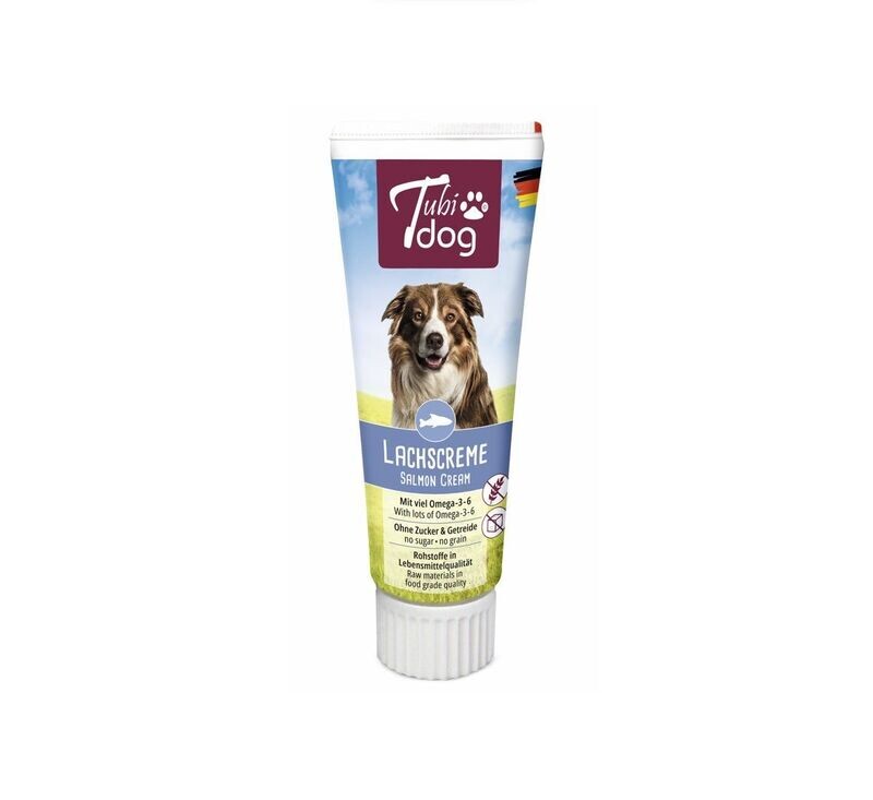TubiDog Hundesnack Delikatess Lachscreme in der Tube 75g TubiDog Hundesnack Delikatess Lachscreme in der Tube 75g