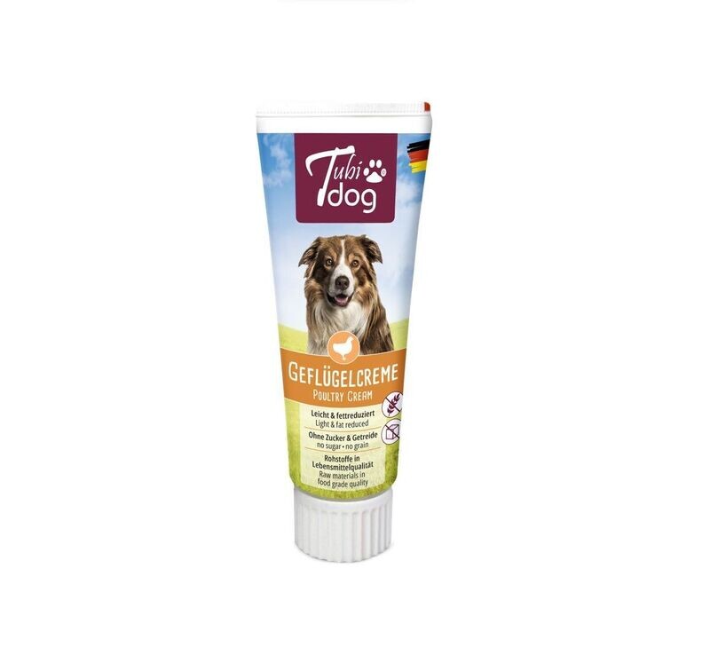TubiDog Hundesnack Delikatess Geflügelcreme in der Tube 75g TubiDog Hundesnack Delikatess Geflügelcreme in der Tube 75g