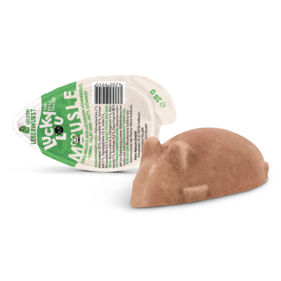 Lucky Lou Mäusle Leberwurst Ergänzungsfutter für Katzen je 28g Lucky Lou Mäusle Leberwurst Ergänzungsfutter für Katzen je 28g