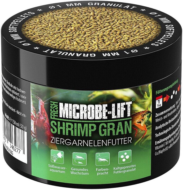 Microbe-Lift Shrimp Gran Garnelenfutter Hauptfutter für Garnelen 50g Microbe-Lift Shrimp Gran Garnelenfutter Hauptfutter für Garnelen 50g