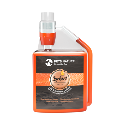Pets Nature Lachsöl Futterzusatz für Hunde & Katzen 500ml Pets Nature Lachsöl Futterzusatz für Hunde & Katzen 500ml