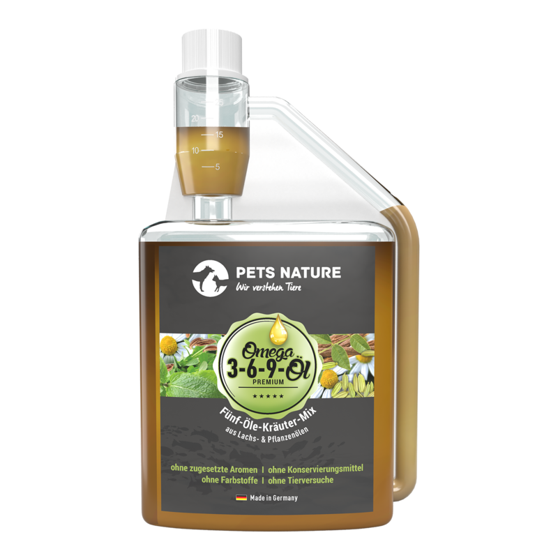Pets Nature Omega 3-6-9-Öl Futterzusatz für Hunde & Katzen 250ml Pets Nature Omega 3-6-9-Öl Futterzusatz für Hunde & Katzen 250ml