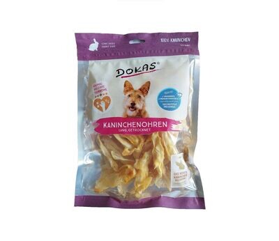 Dokas Dog Hundesnack Kaninchenohren ohne Fell (lang) 180g Dokas Dog Hundesnack Kaninchenohren ohne Fell (lang) 180g