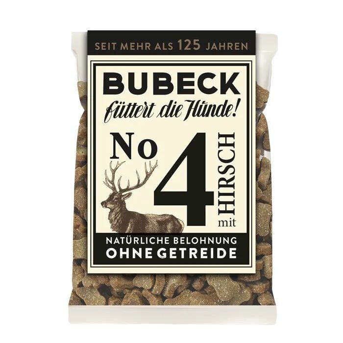 BUBECK Hundekuchen No. 4 mit Hirsch - getreidefrei 210g BUBECK Hundekuchen No. 4 mit Hirsch - getreidefrei 210g
