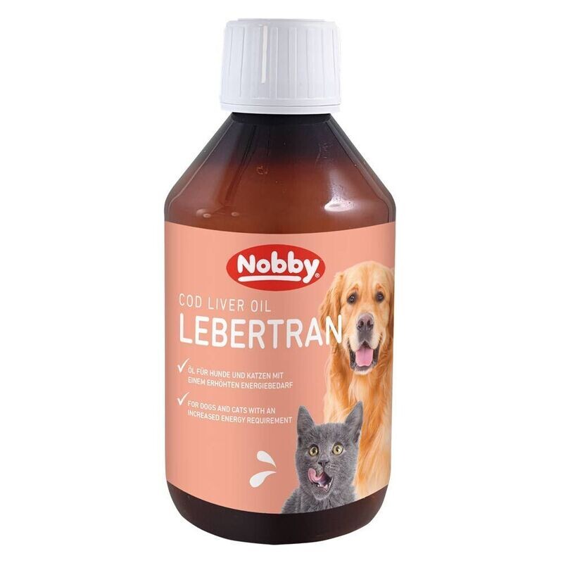 Nobby Lebertran für Hunde und Katzen für glänzendes Fell 250ml Nobby Lebertran für Hunde und Katzen für glänzendes Fell 250ml