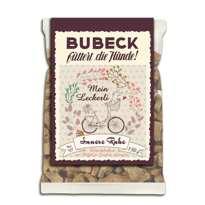 BUBECK Hundekekse BUBECK Hundekekse "Innere Ruhe" mit Büffel & Fenchel 150g -getreidefrei